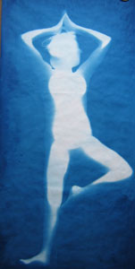 Cyanotype:  Yoga